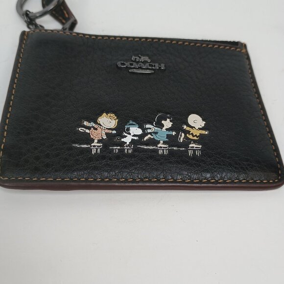 EUC Coach X Peanuts ID Keychain Card Holder - Picture 1 of 4
